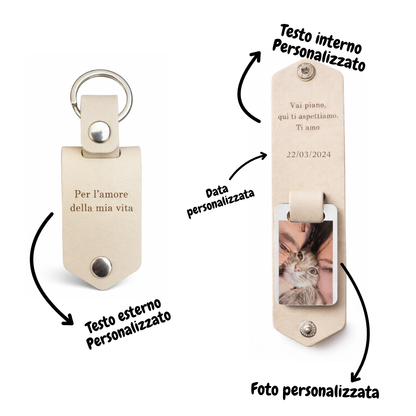 Portachiavi in Pelle Personalizzato